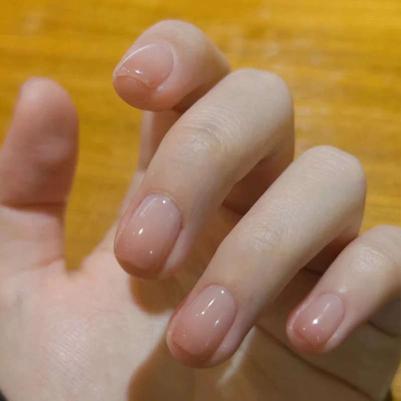 Natürliche Hochglanz Druck-auf-Nagelverlängerungen Karnz