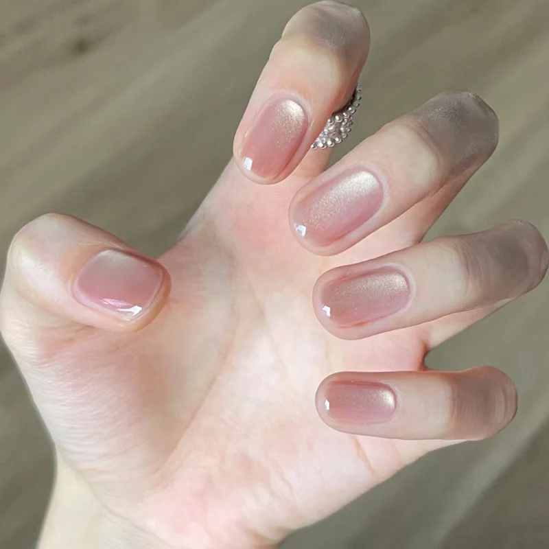 Natürlicher Finish Press-On Nagelkunst Karnz