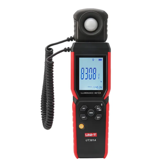 UNI-T UT381A Digitales Luxmeter, 400.000 lx Bluetooth-Lichtmessgeraet