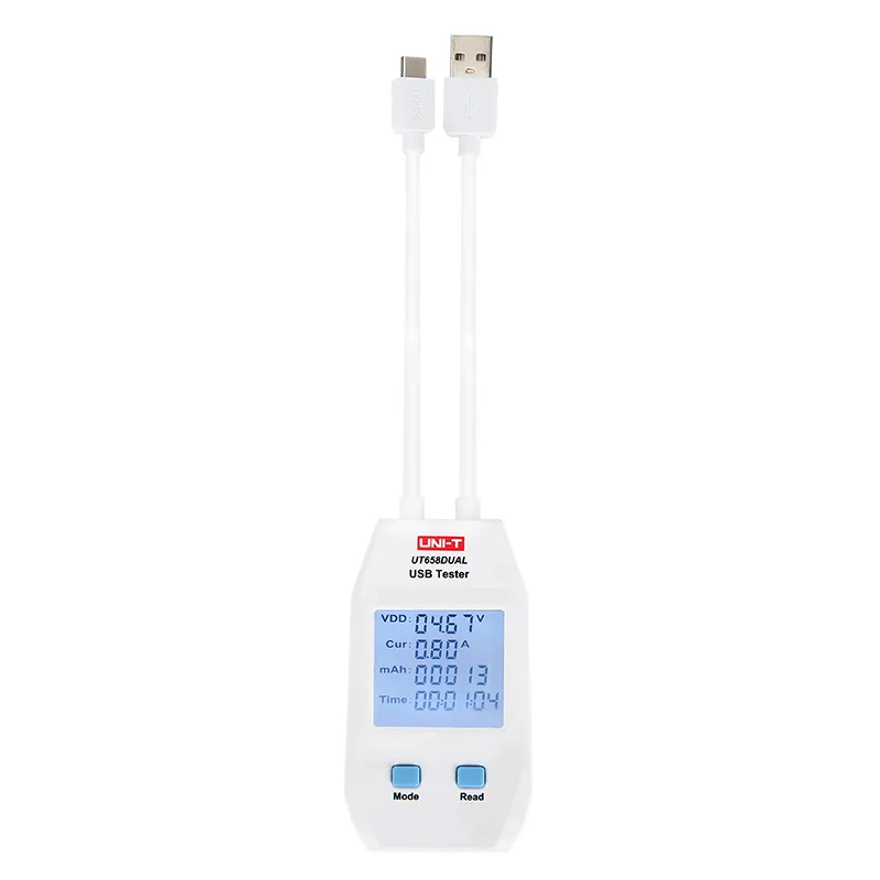 Uni-Trend UT658DUAL USB-Tester für Strom, Spannung und Leistung