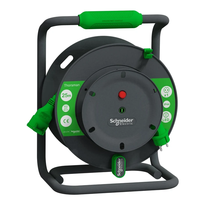 Schneider IMT33151 Thorsman PROchantier 25m H05VV-F 3G1.5 IP44 Cable Reel