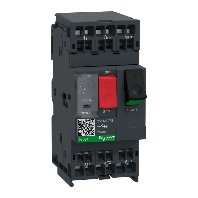Schneider GV2ME073 TeSys GV2 Motor Circuit Breaker 3P 1.6-2.5 A Spring Terminals