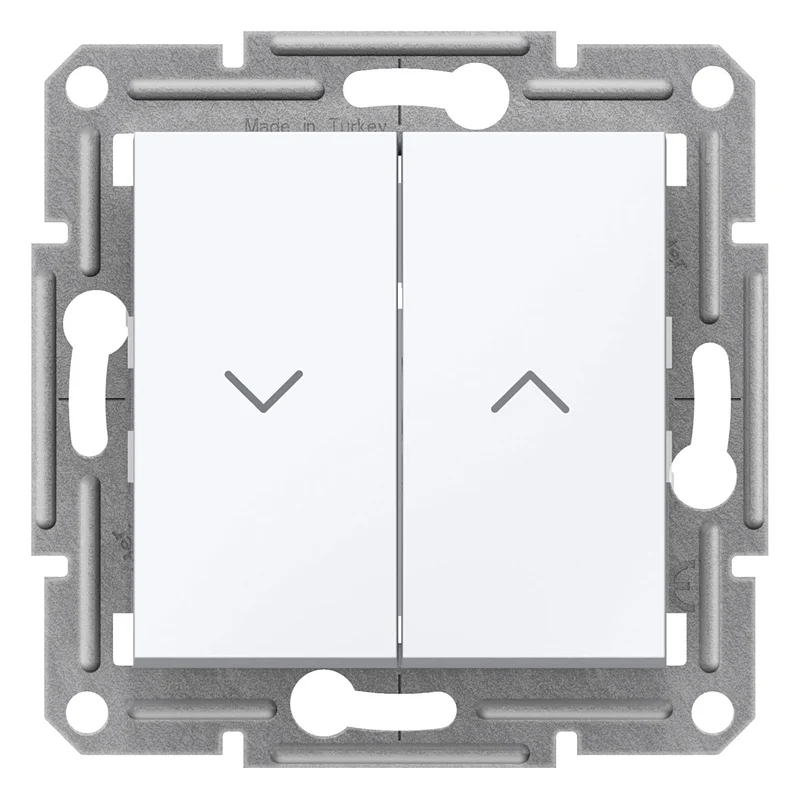 Schneider EPH1370521 Asfora Roller Shutter Switch 10AX 250V White
