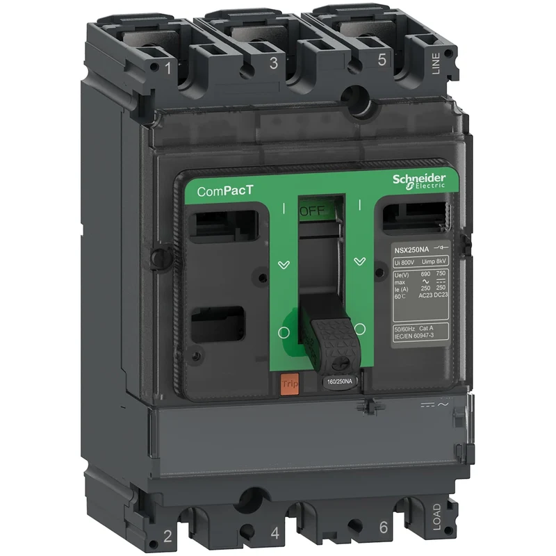 Schneider C103100S ComPacT NSX100NA Switch Disconnector 3P 100A AC22A AC23A
