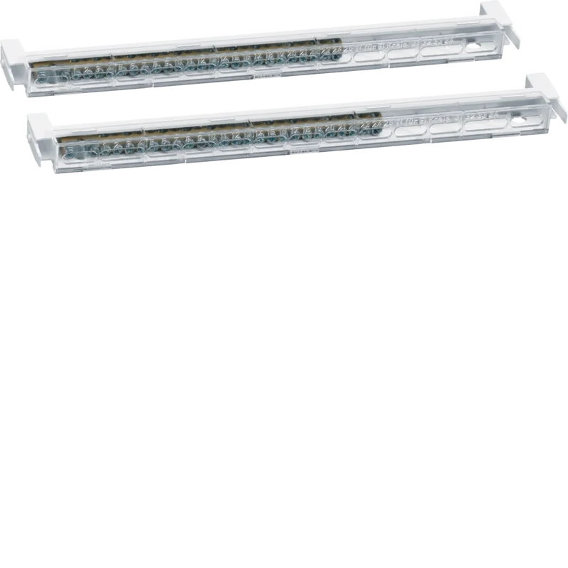 Hager VZ524 PE/N-Klemmenträger, Volta, mit 25 Messing-Klemmstellen