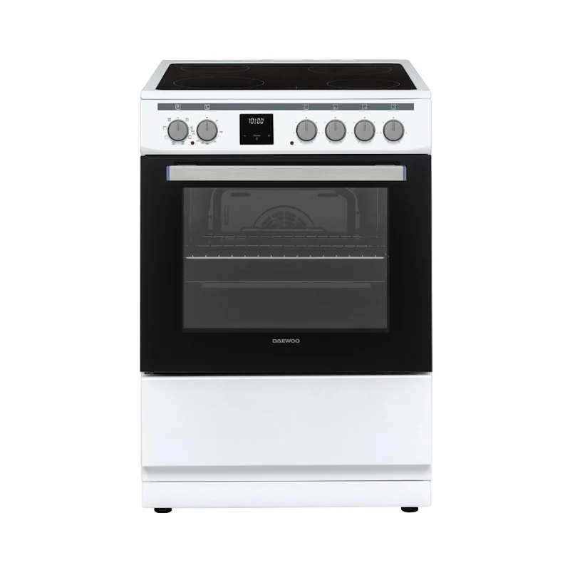 Daewoo F6EV22WL2DE 60x60cm Freestanding Vitroceramic Single Oven, White