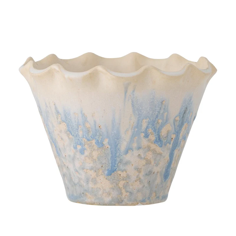 Bertha Blumentopf, Blue, Steingut