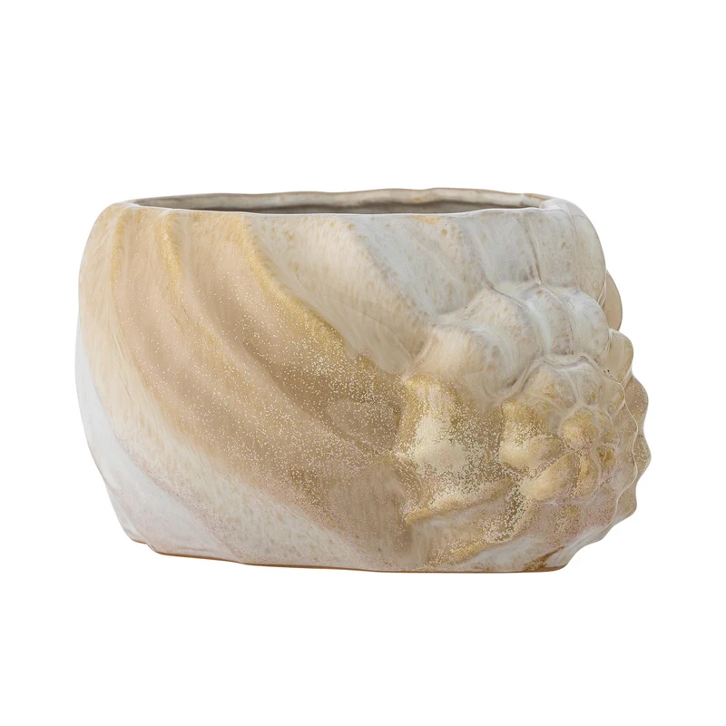 Corelia Blumentopf, Braun, Steingut