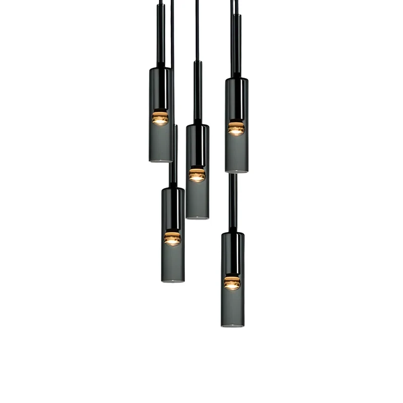 Pendantlicht aus rauchigem Glas – Elegantes Design mit funkelnden Lichteffekten | Perfekt für das Wohnzimmer | Karnz