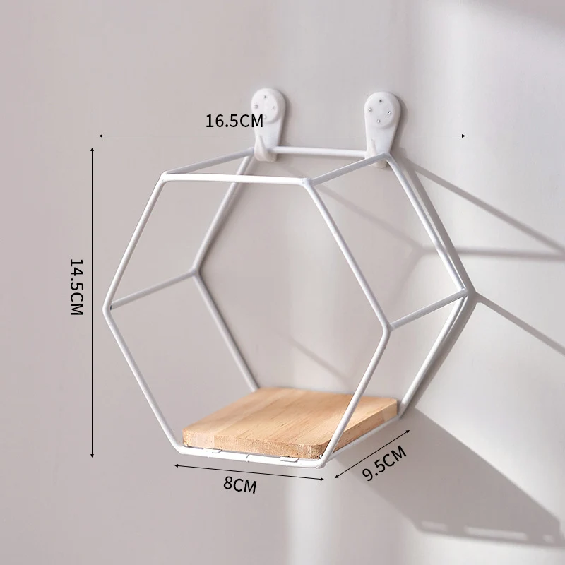 Geometrisches Wandregal