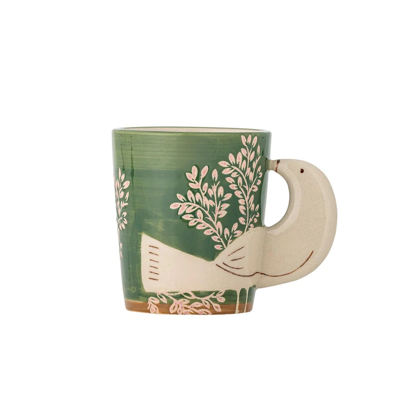 Hezha Tasse, Grün, Steingut