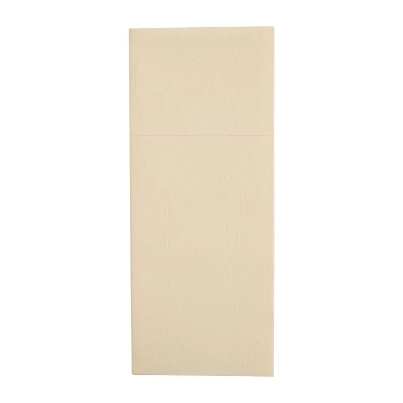 Premium reciklabilne kremne airlaid prtičke z žepnim pregibom 48x40cm paket 400 | Fiesta Tablin