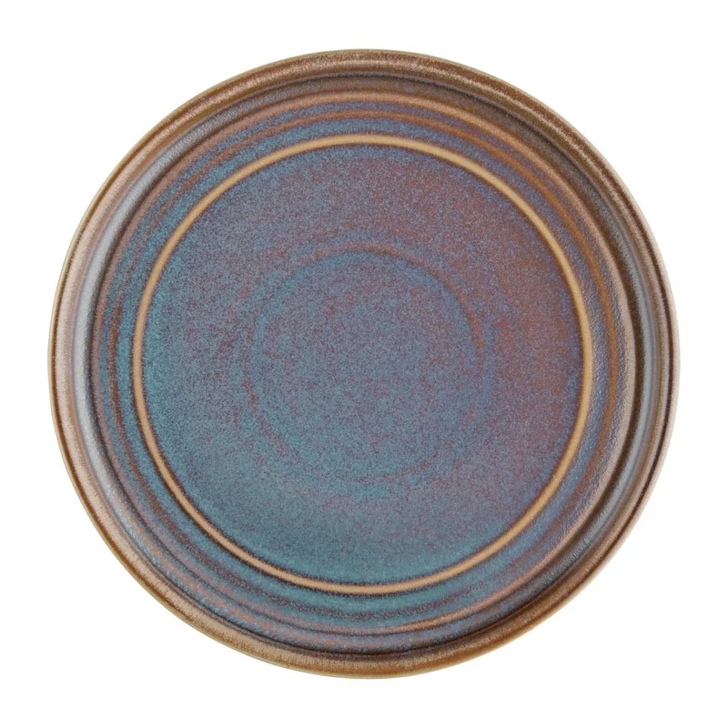 Ploščati okrogli krožniki 18cm mavrični porcelan | Olympia Cavolo | Komplet 6