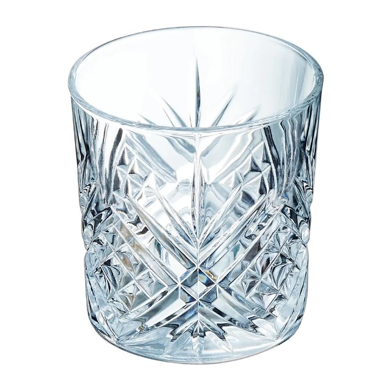 Broadway kozarci za viski 300ml Set of 24 | Arcoroc | Vintage dizajn z rezanimi okraski