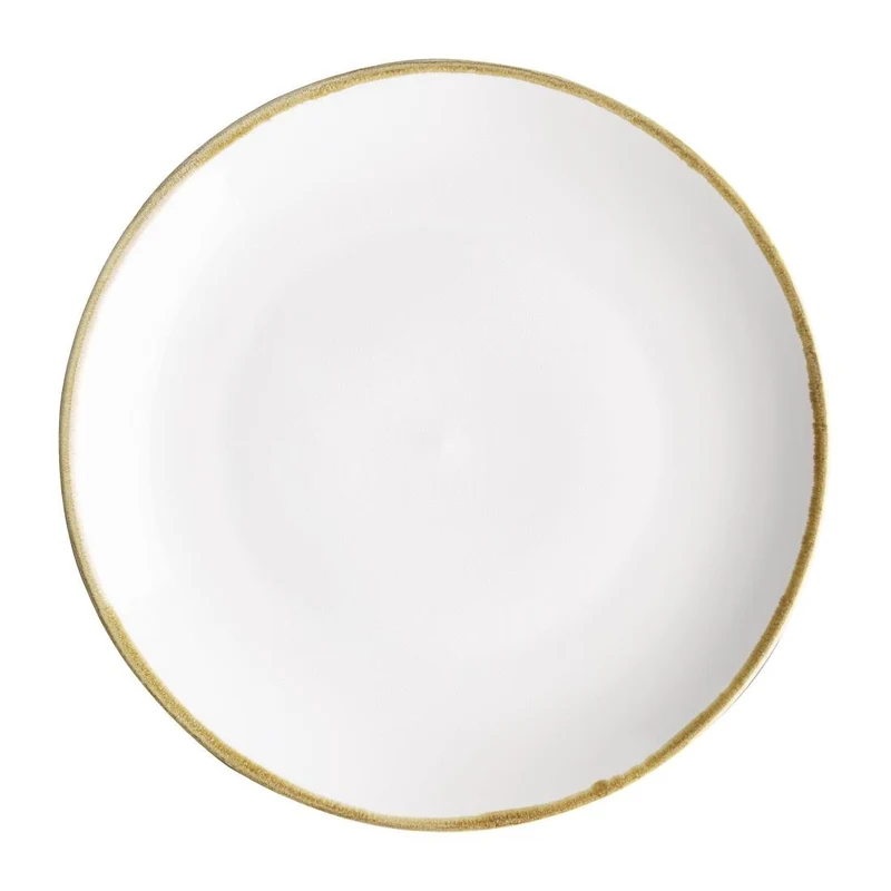 Okrogli coupe krožnik Chalk White Kiln | Olympia | Set 4 kosi | 280mm