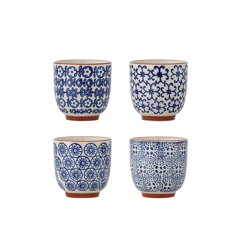 Karine Tasse, Blau, Steingut