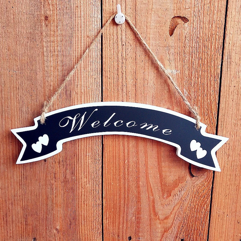 Dekoratives Willkommensbanner-Schild