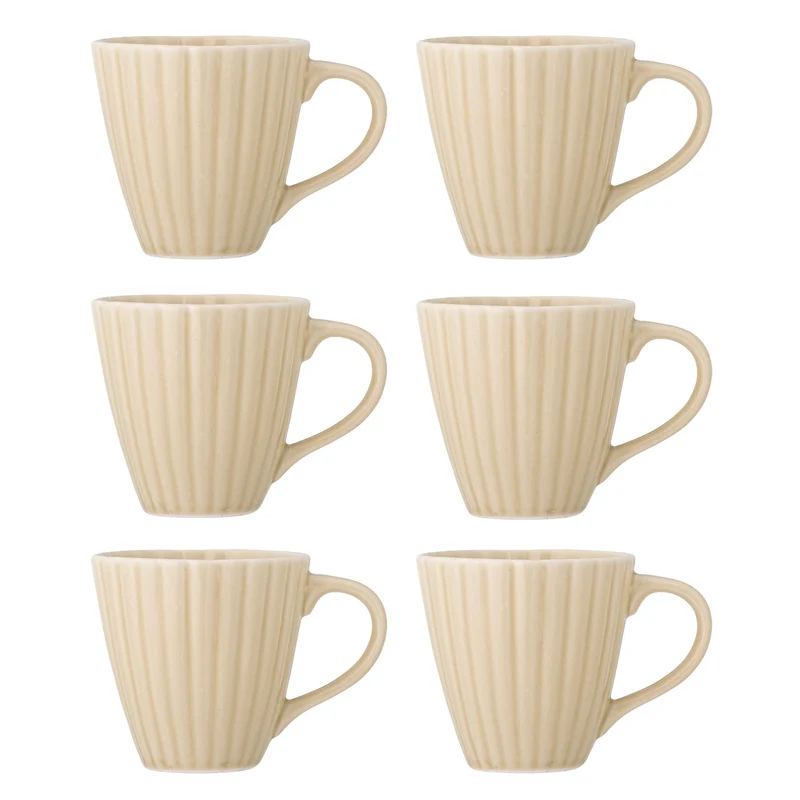 Latina Tasse, Multipack, Natur, Steingut