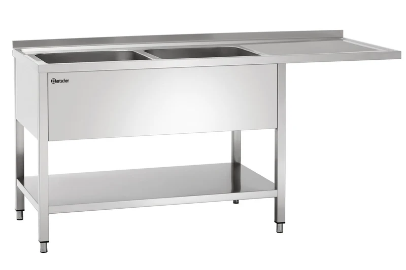 Bartscher Spülcenter 700, B1600 2 Becken LI