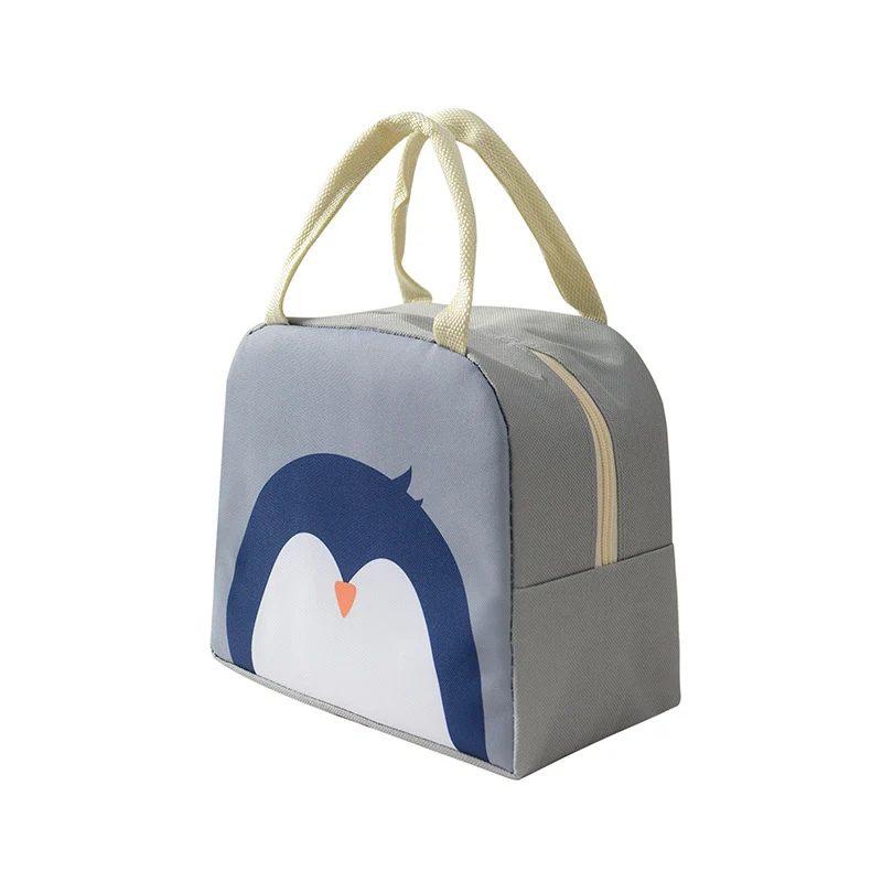 Spaßiger Pinguin-Themen Isolierte Lunchbox