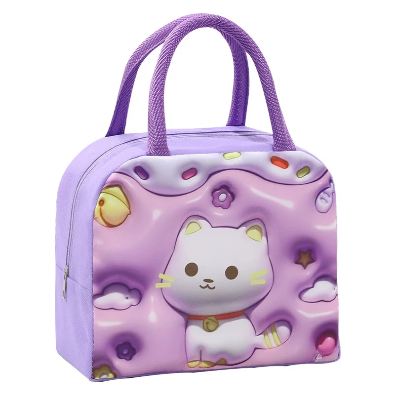 Spaßige, cartoonhafte Lunch-Tasche