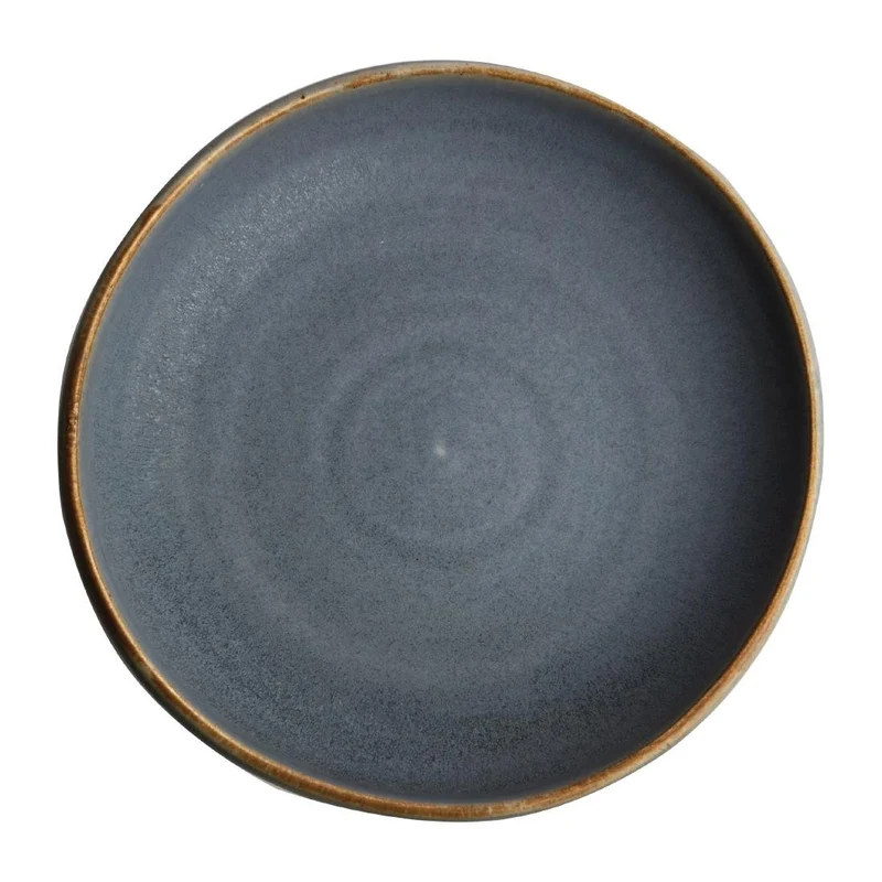 Globoki coupe modri granitni krožniki Canvas 23cm | Olympia Canvas | Set 6 kosov
