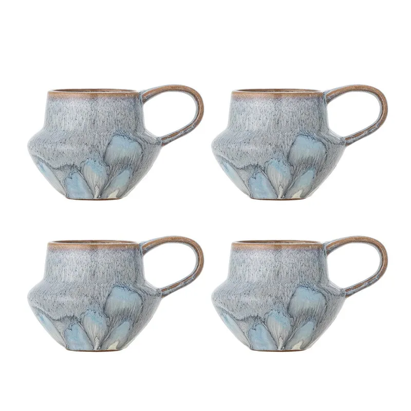 Bessie Becher, Blau, Steingut