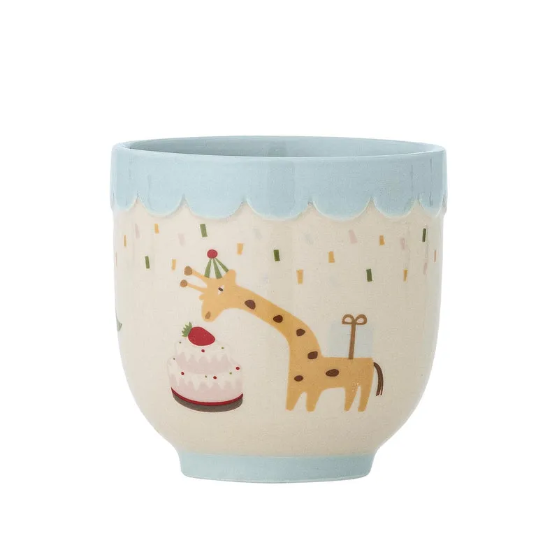 Celebrate Tasse, Blau, Steingut
