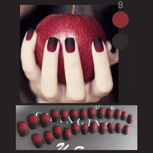 Kunstnägel mit elegantem ombre Effekt Karnz