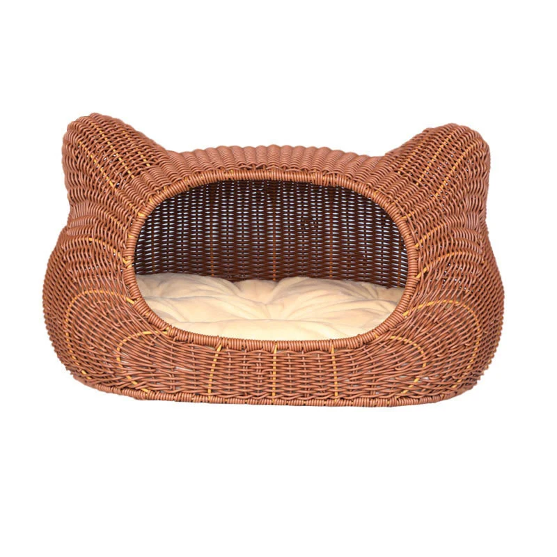 Gemütlicher Katzenkorb mit Ohrendesign Karnz