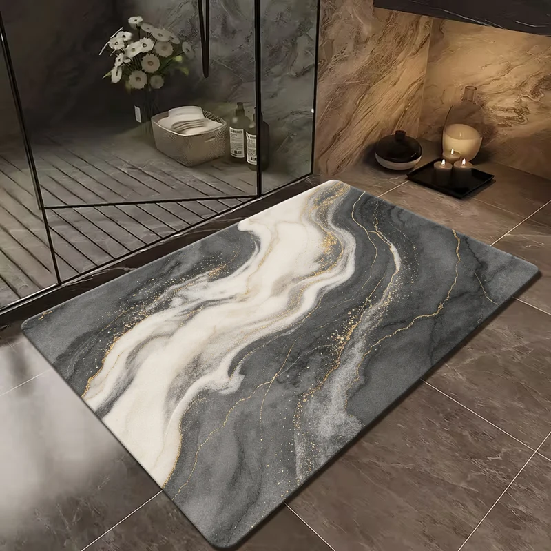 Luxuriöse Marmor Design Badematte