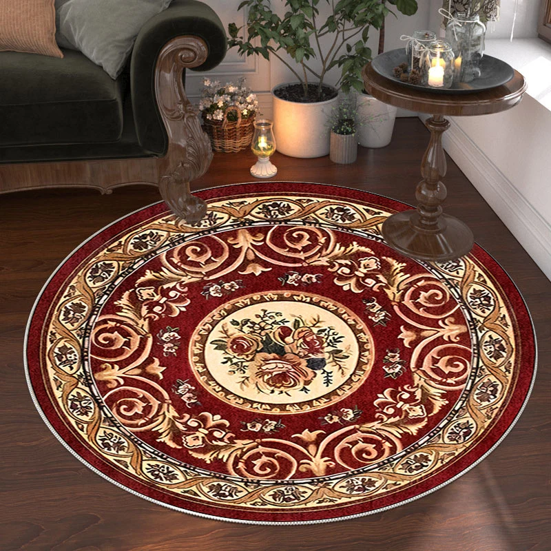 Eleganter runder Teppich