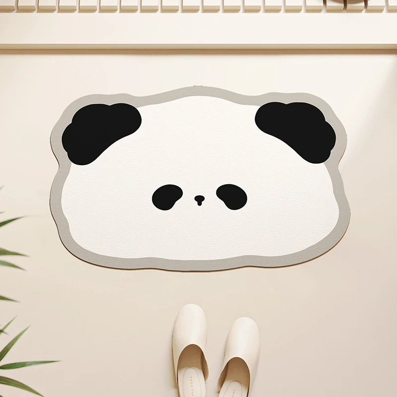 Niedliche Panda-förmige Badmatte