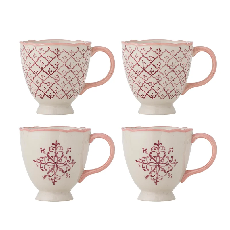 Wonderland Becher, Rose, Steingut