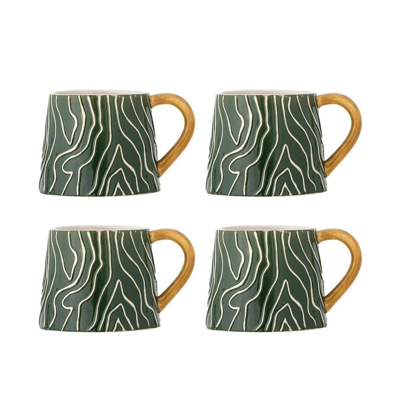 Woodsby Tasse, Bunt, Steingut