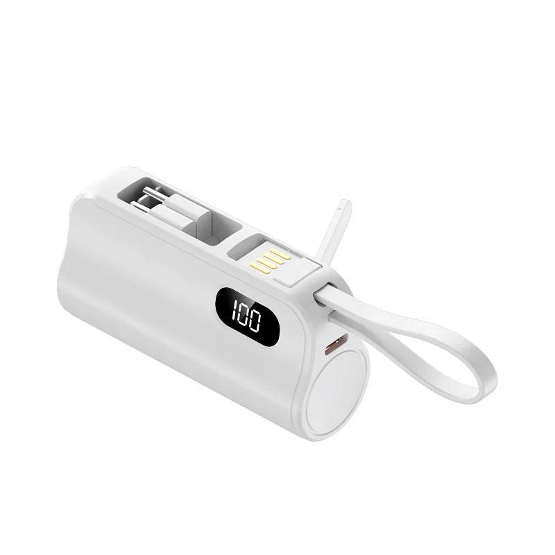 Tragbare Powerbank 5000 mAh mit LED-Anzeige