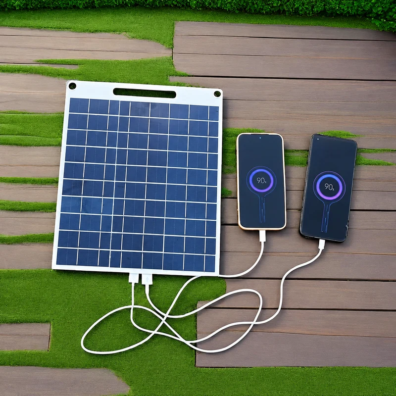 Tragbares Solarpanel-Ladegerät mit USB-Ausgang