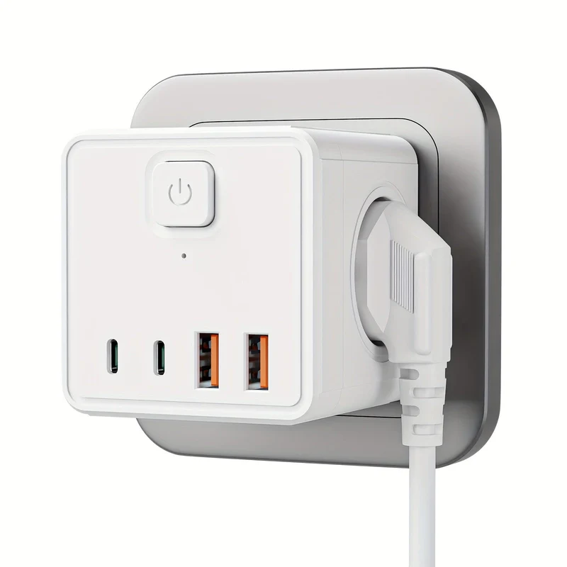 7-in-1 Wandsteckdose EU mit USB & USB-C