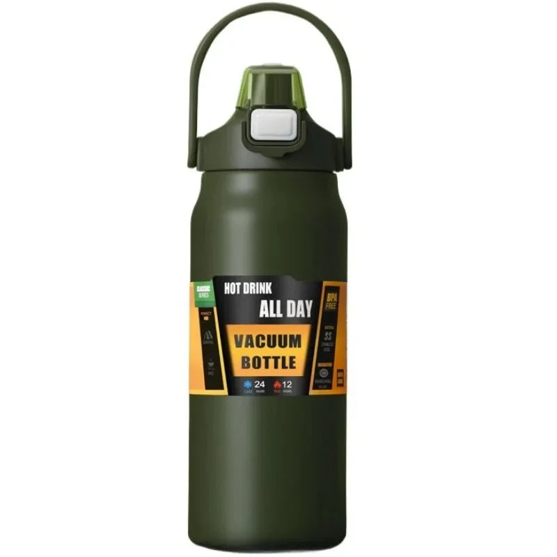PURECHILL Thermosflasche mit Strohhalm