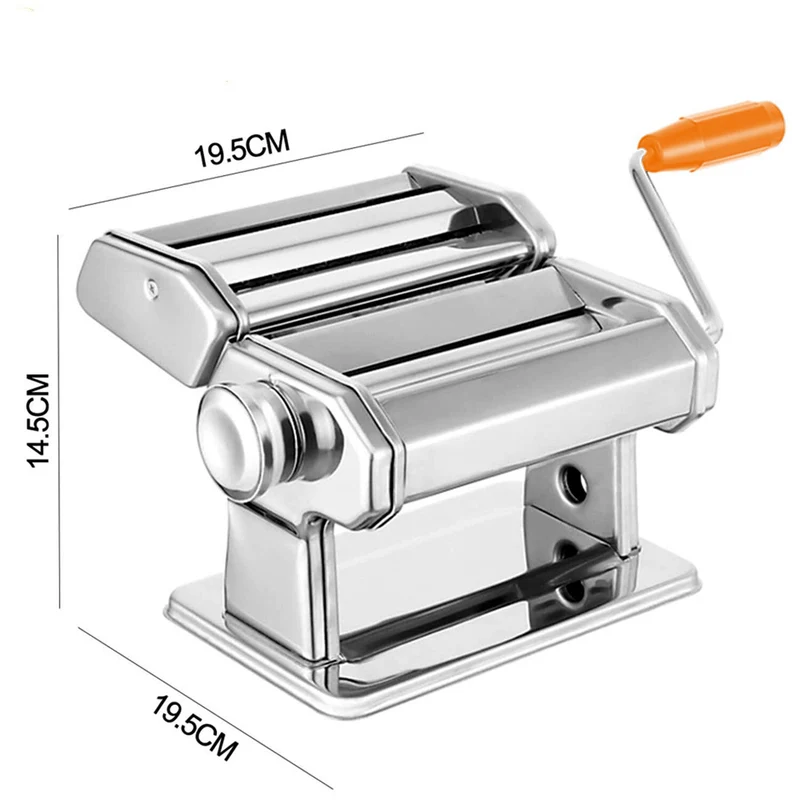 Nudelmaschine aus Edelstahl mit 9 Stärkestufen