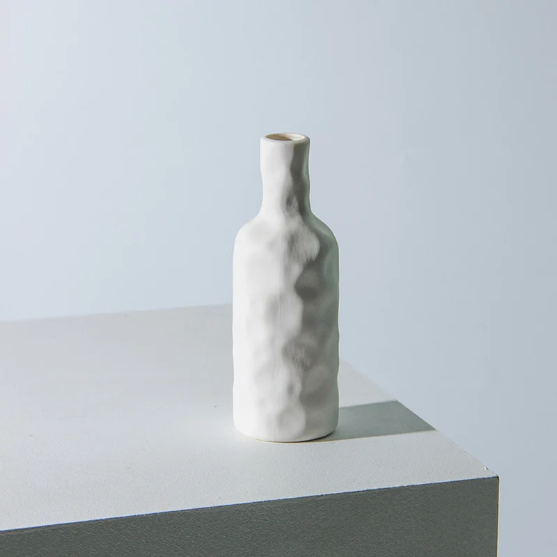 Künstlerische teksturierte Keramikflasche Vase