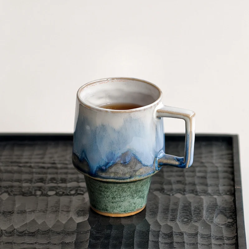 Künstlerische glasierten Keramiktasse