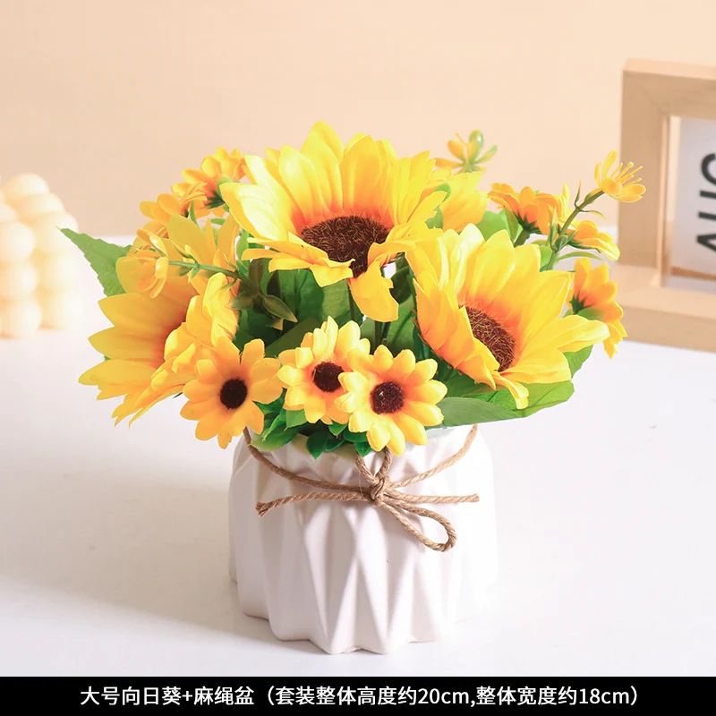 Heimdekoration Künstliches Sonnenblumenarrangement