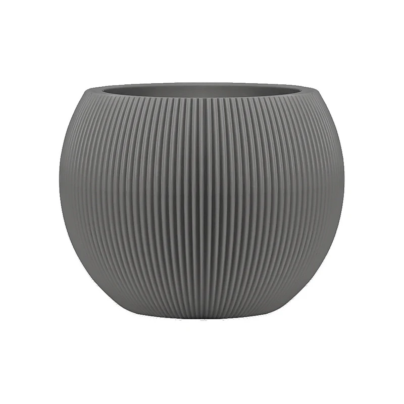 Keramikblumenvase, Landhausstil, Webstruktur