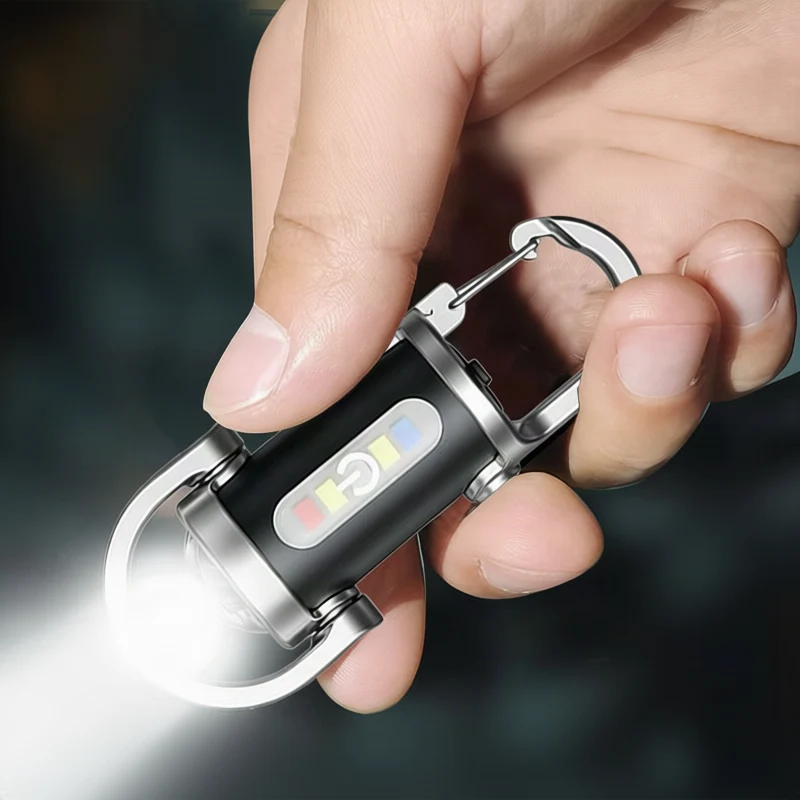 Mini-Taschenlampe mit Schlüsselanhänger, LED