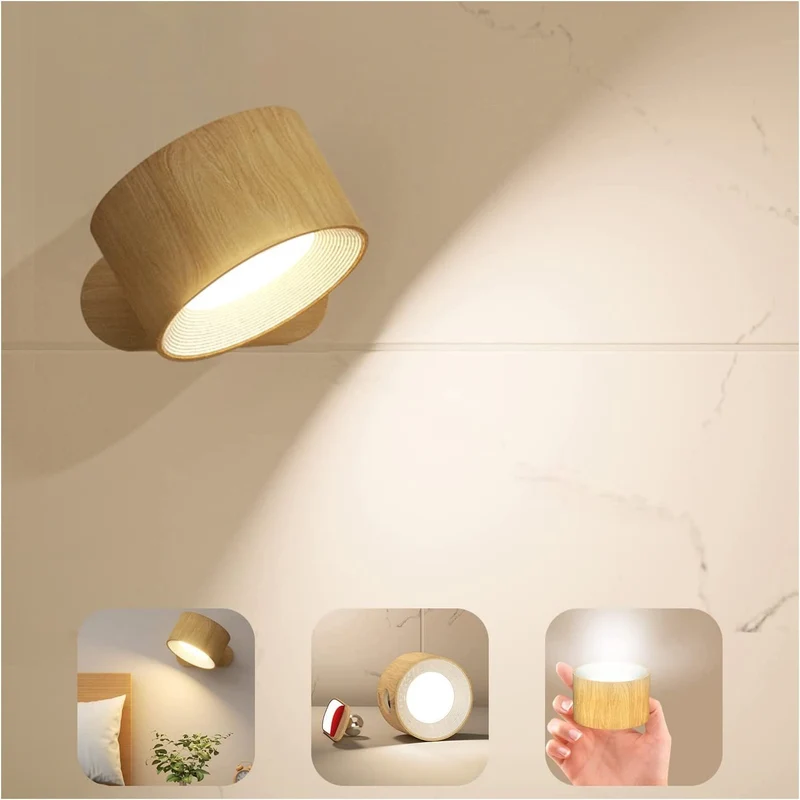 Kabellose LED-Wandleuchte mit Touchsteuerung