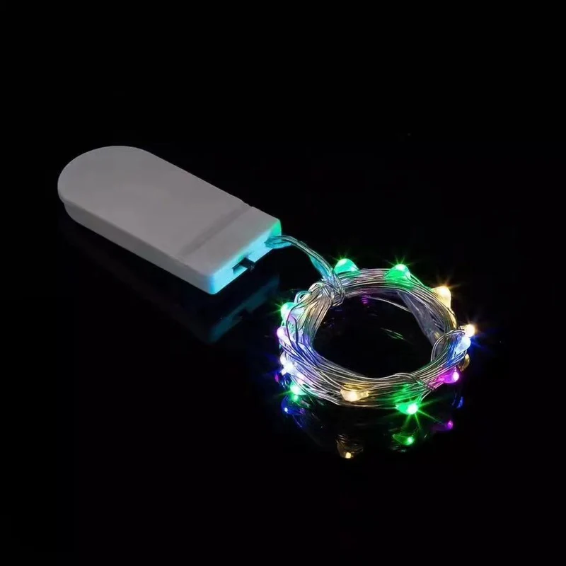 LED-Lichterkette mit Knopfzellenbatterie, 1–3 m