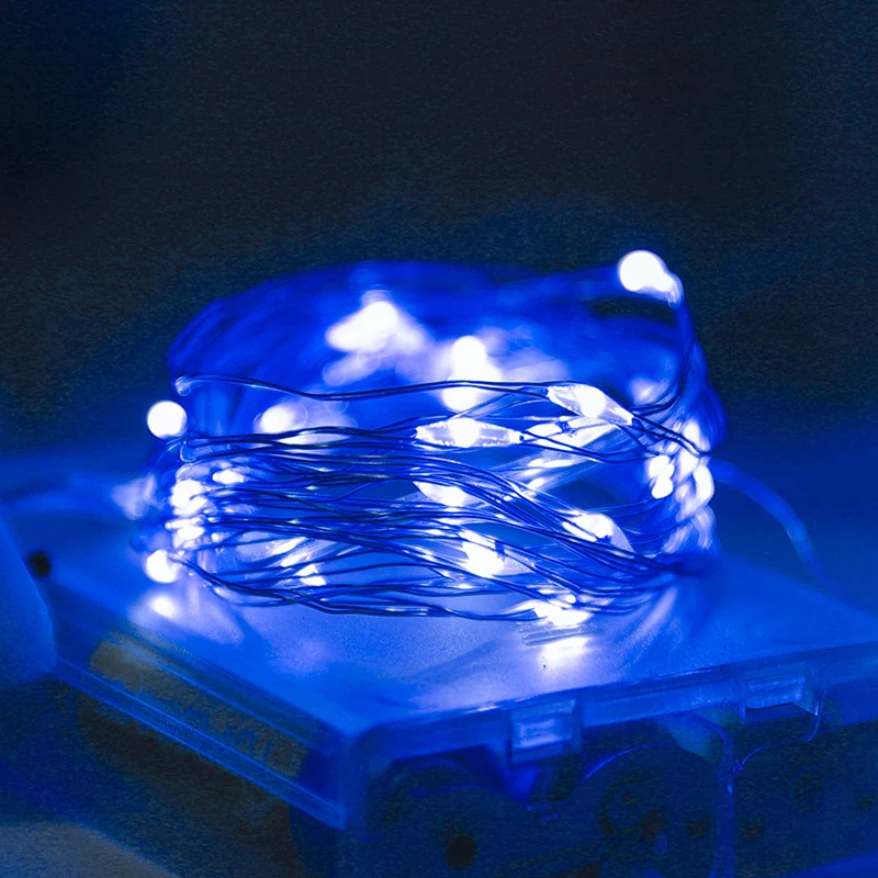 LED-Lichterkette, 10 m, 100 Lichter, USB/Batterie