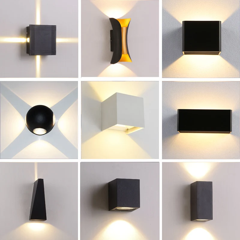 LED-Wandleuchte, Aluminium, wasserfest