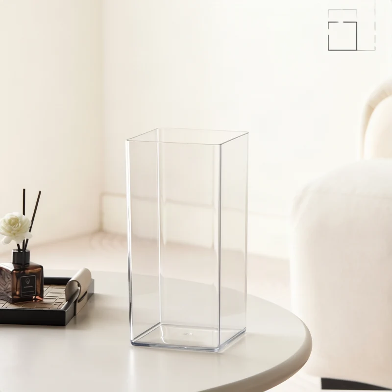 Glaszylinder-Blumenvase, 18,5–28,5 cm, modern